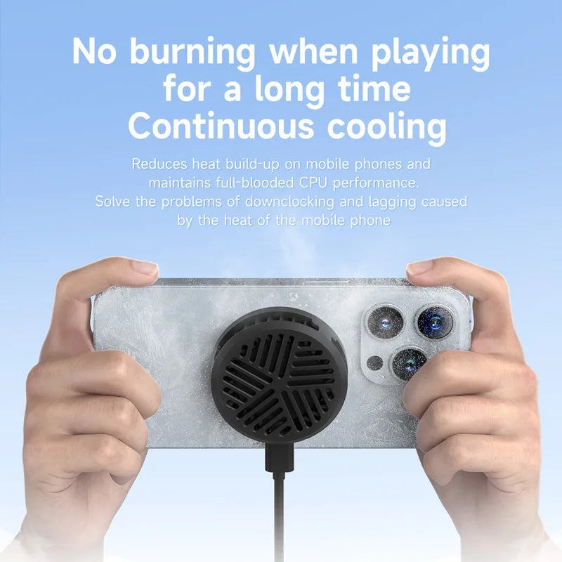 Hagibis Magnetic Phone Cooler – Portable Radiator for iPhone 17 Pro, Gaming & Live Streaming | Rapuntek