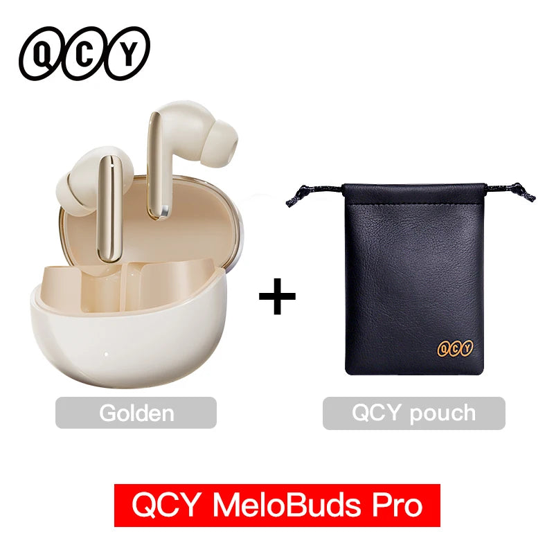QCY MeloBuds Pro ANC Wireless Earbuds – 46dB Hybrid ANC, LDAC Hi-Res, Bluetooth 5.3, 6 Mic, 34H Playtime