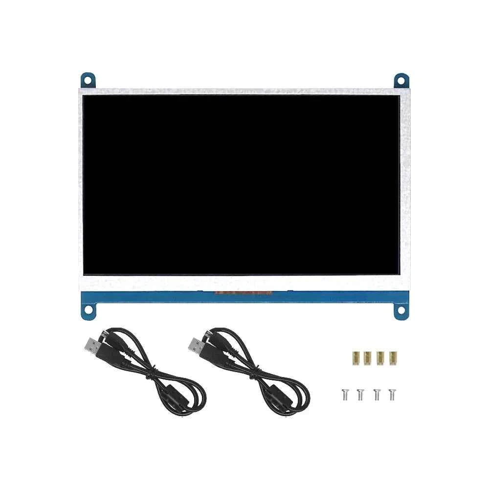 7" IPS Touchscreen HDMI Display for Raspberry Pi — 1024×600 | 5-Point Capacitive Touch | No Driver Needed