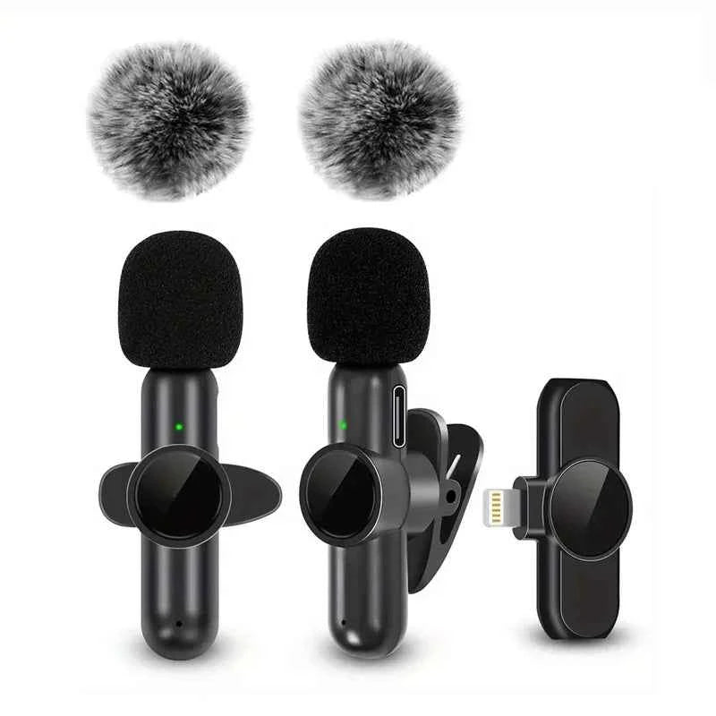 Rapuntek™ Wireless Lavalier Microphone – Plug & Play, 20m Range, 10H Battery | iPhone & USB-C