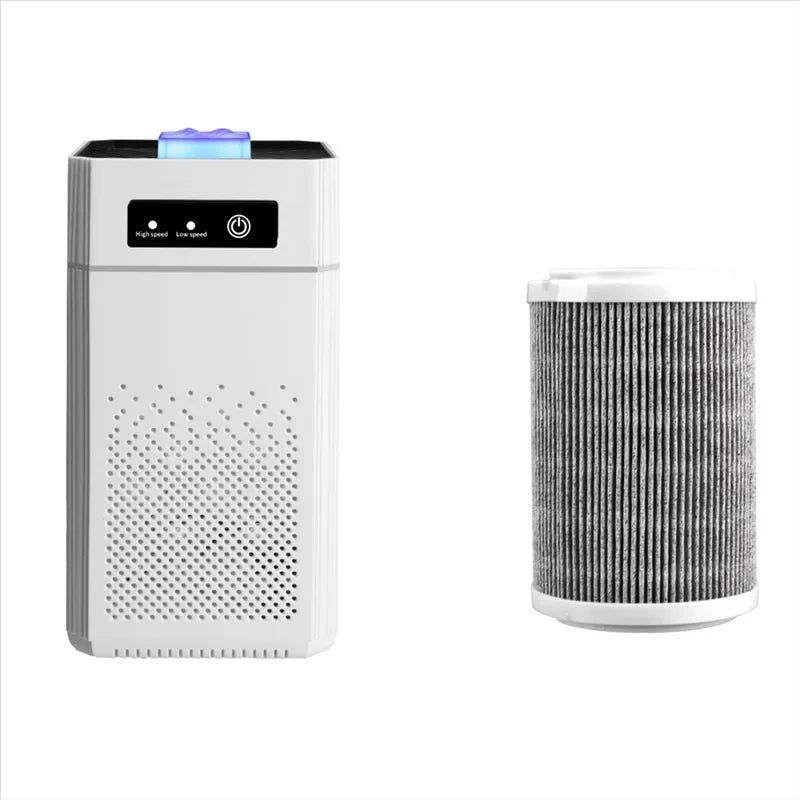HOMEFISH USB Portable Air Purifier with Aromatherapy – Smoke & Odor Filter for Home, Car & Kitchen