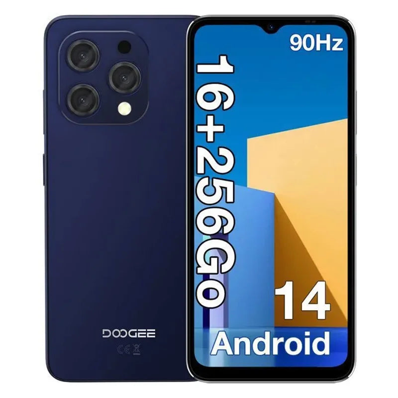 DOOGEE N55 Pro Smartphone | Android 14, 16GB RAM, 256GB, 6.56" 90Hz, NFC