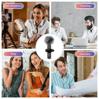 Rapuntek™ Wireless Lavalier Microphone – Plug & Play, 20m Range, 10H Battery | iPhone & USB-C