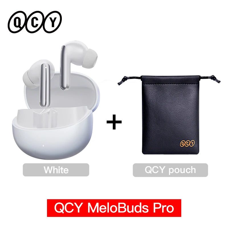 QCY MeloBuds Pro ANC Wireless Earbuds – 46dB Hybrid ANC, LDAC Hi-Res, Bluetooth 5.3, 6 Mic, 34H Playtime