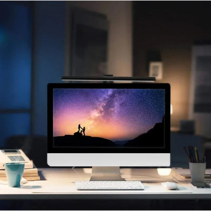 LED Monitor Light Bar – Eye-Care Stepless Dimming Screen Hanging Desk Lamp for Work & Gaming