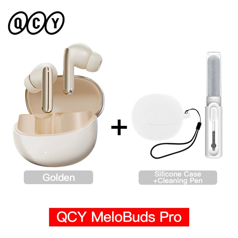QCY MeloBuds Pro ANC Wireless Earbuds – 46dB Hybrid ANC, LDAC Hi-Res, Bluetooth 5.3, 6 Mic, 34H Playtime
