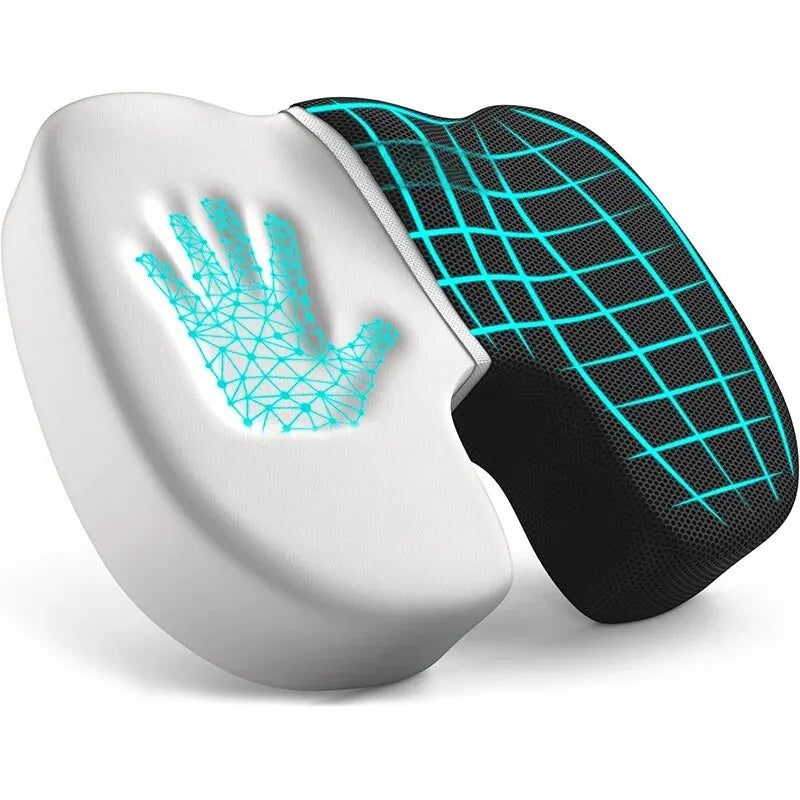 Ergonomic Memory Foam Seat Cushion – Pressure Relief Chair Pad for Office & Home