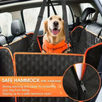Waterproof Dog Car Seat Hammock Cover – Scratch-Resistant Polyester