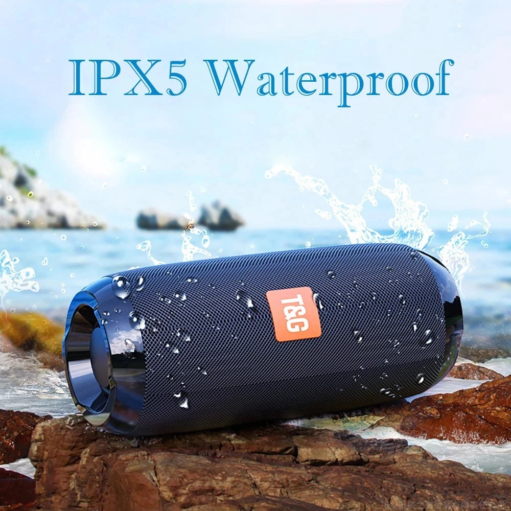 Portable Wireless Bluetooth Speaker – Subwoofer Bass, FM Radio, Hands-Free for Smartphones & Outdoor Use