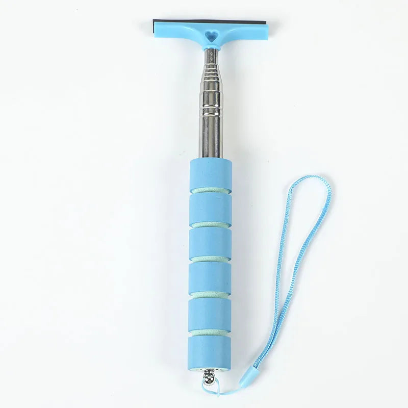 Telescopic Car Rearview Mirror Wiper – Handheld Glass Squeegee