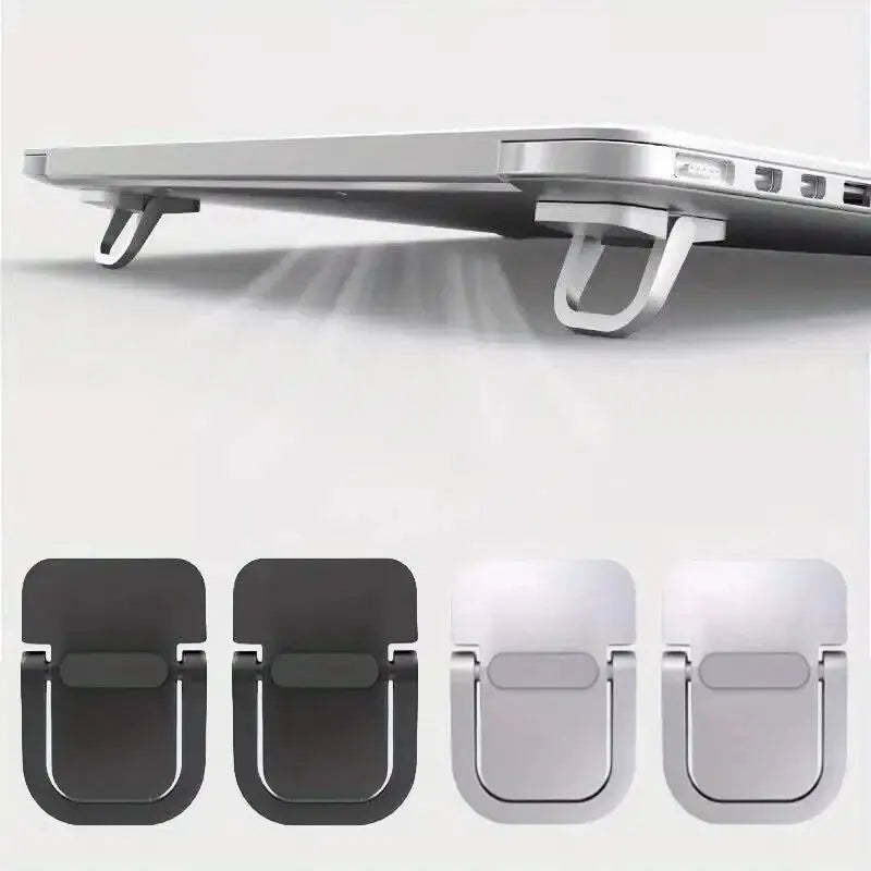 2-Pack Laptop Stand Set with Keyboard Riser & Elevator – Mini Portable Laptop Supports for Desk