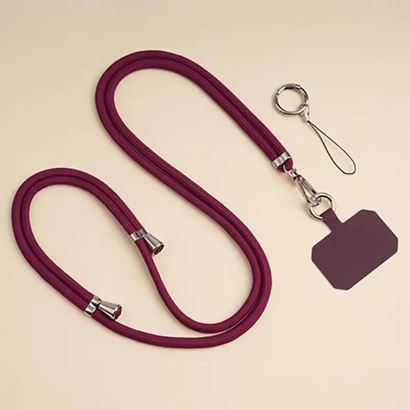 Universal Phone Lanyard Necklace Strap – Anti-Lost Crossbody Rope with Clip for All Smartphones