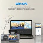 Rapuntek™ DriveVision 4K UHD Car Dash Camera with Wi-Fi, GPS, Night Vision and Parking Monitor