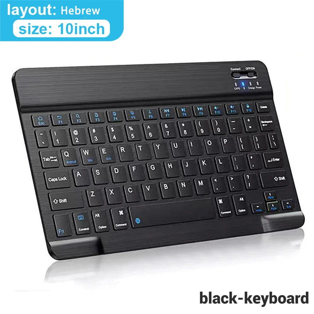Bluetooth Wireless Keyboard & Mouse Combo – Silent, Multi-Language, Compatible with iPad, iOS, Android & Windows