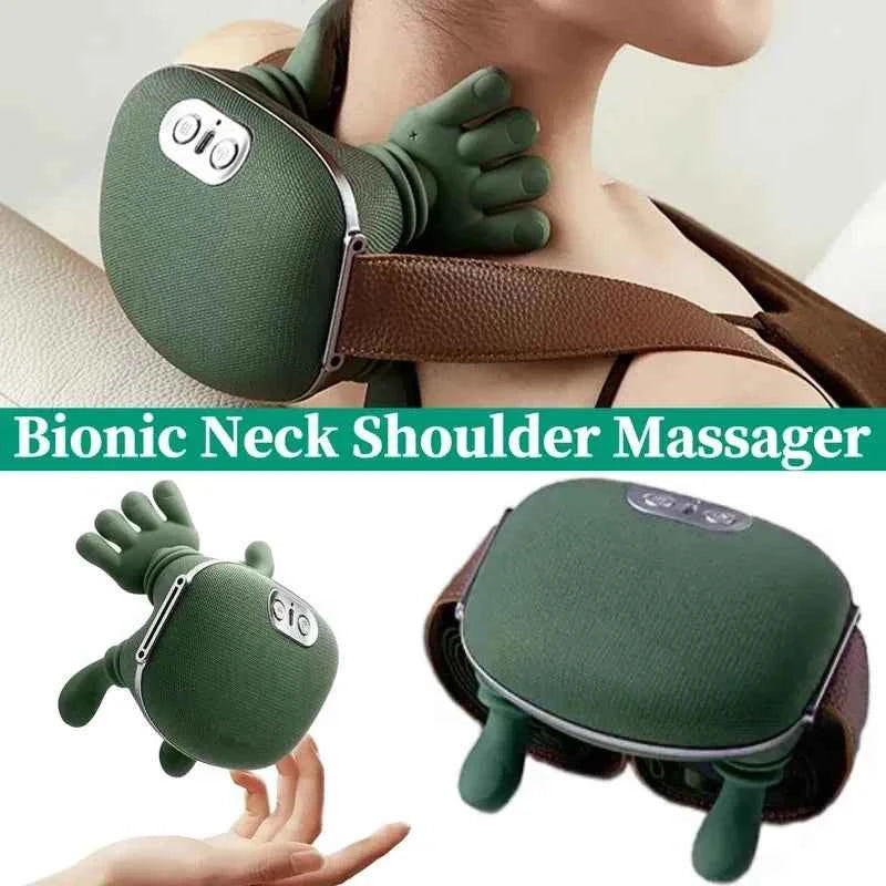 Electric Shiatsu Neck & Shoulder Massager – Deep Tissue Bionic Cervical & Back Massage Machine