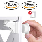 Magnetic Child Safety Lock – Baby-Proof Cabinet & Drawer Latch Set