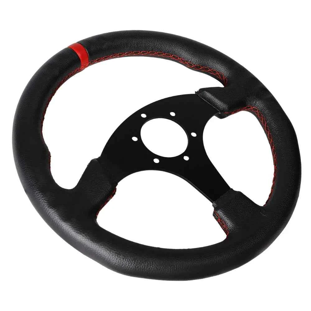 330mm Aluminium Racing Steering Wheel – 13" Flat Drift Simulation Universal Fit