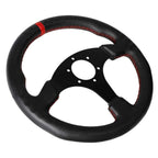 330mm Aluminium Racing Steering Wheel – 13" Flat Drift Simulation Universal Fit