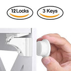 Magnetic Child Safety Lock – Baby-Proof Cabinet & Drawer Latch Set