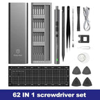 62-in-1 Precision Electric Screwdriver Set – Wireless Cordless Power Tool Kit