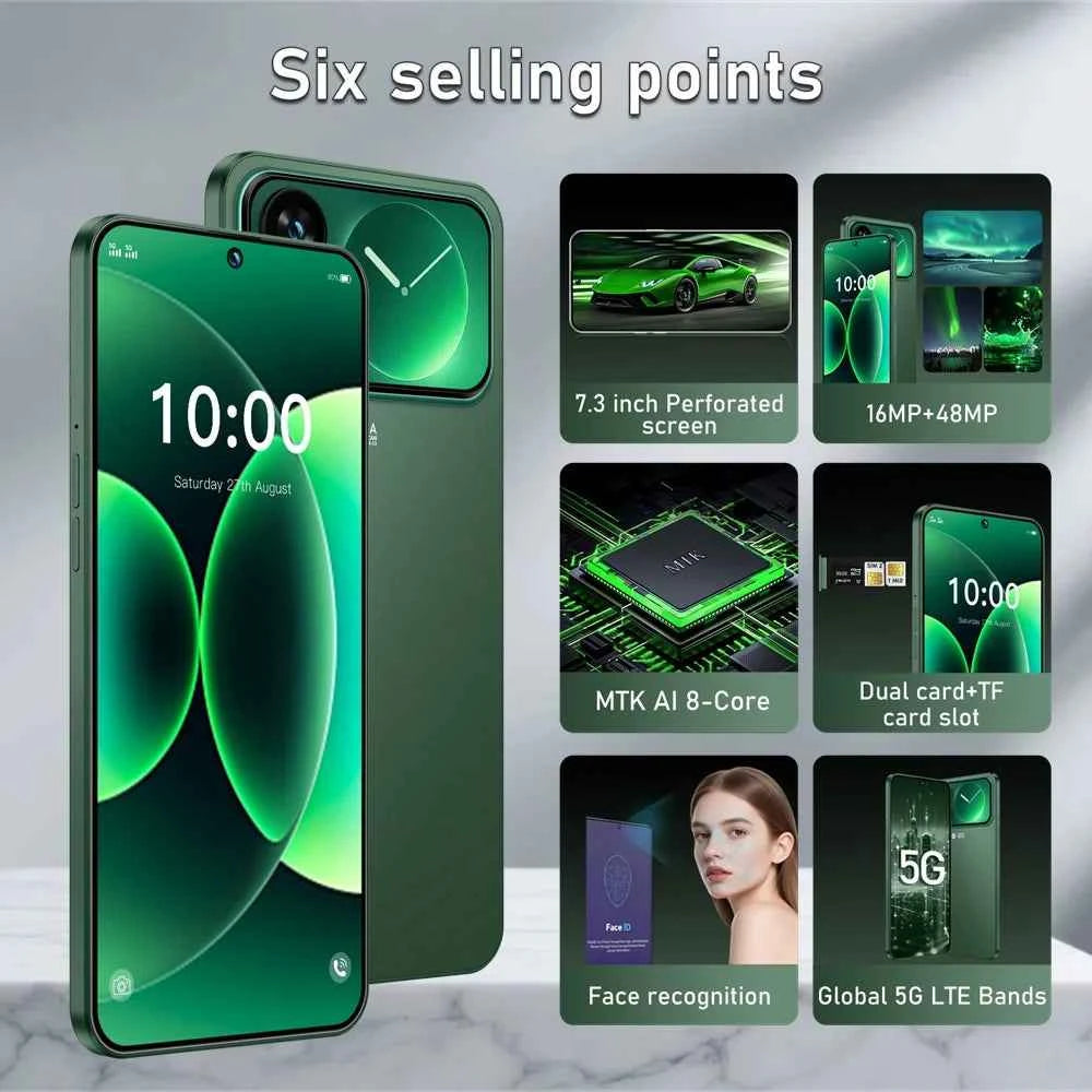 K-Touch X10 Pro 5G Smartphone – Android 15, 7.3" HD, 22GB RAM, 2TB Storage, 7800mAh
