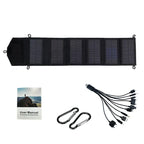 800W Foldable Solar Panel Charger – 6-Fold Portable USB 5V DC Power Supply for Camping & Hiking