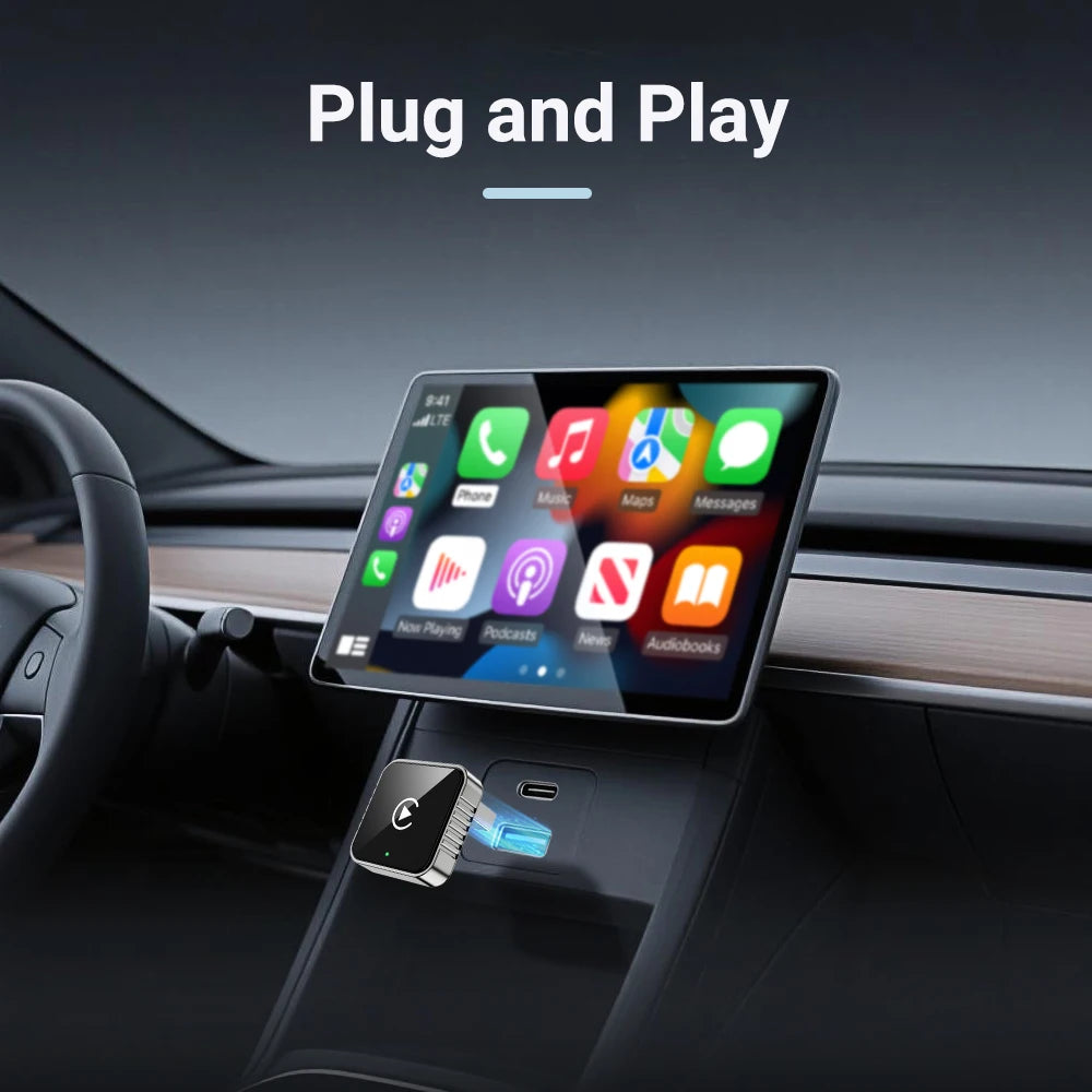XUDA 2-in-1 Wireless Apple CarPlay & Android Auto Adapter for OEM Wired Car Systems