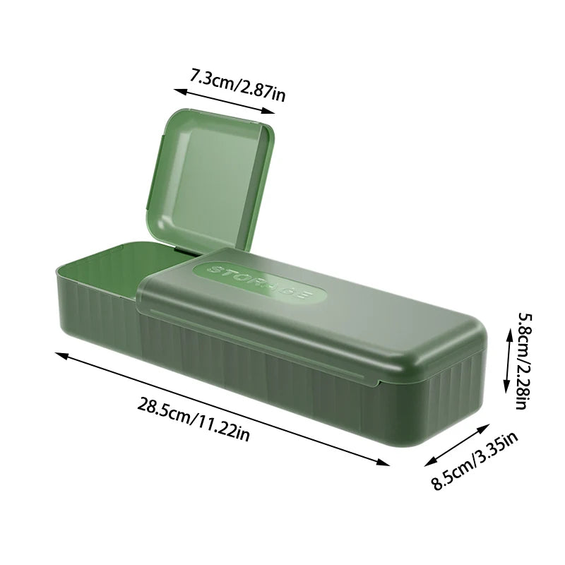 Desktop Cable Storage Box – Covered Charger & Power Cable Organiser, Clutter-Free Desk Solution