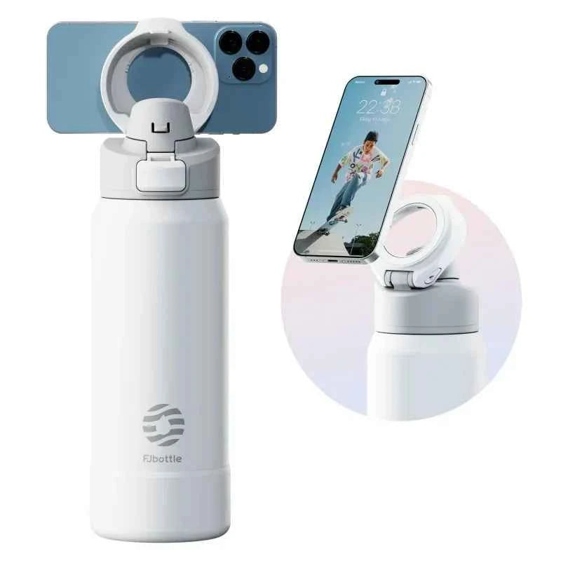 FEIJIAN 710ml / 950ml Stainless Steel Insulated Water Bottle with Magnetic Phone Holder
