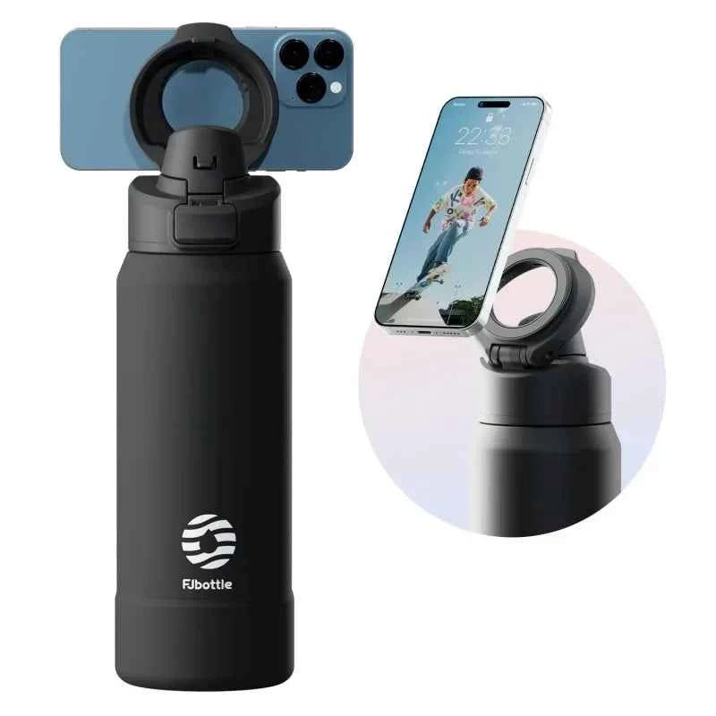 FEIJIAN 710ml / 950ml Stainless Steel Insulated Water Bottle with Magnetic Phone Holder