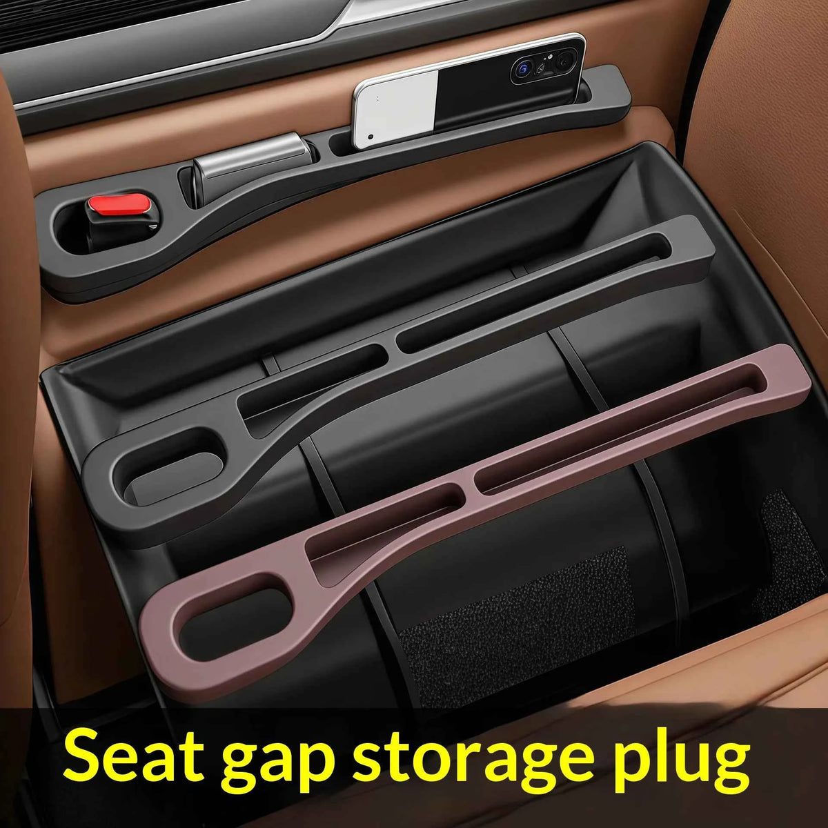 Car Seat Gap Filler & Storage Box — Universal Seat Position Organizer for Car Interior