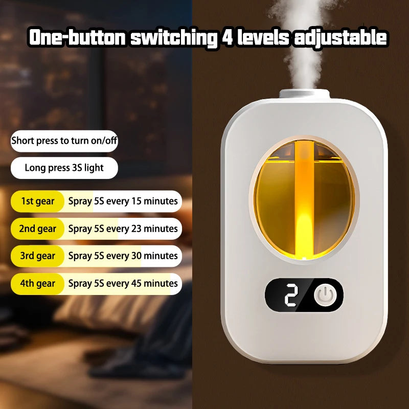 Rapuntek™ Automatic Aromatherapy Diffuser – Air Freshener & Essential Oil Dispenser for Bathroom, Toilet & Home