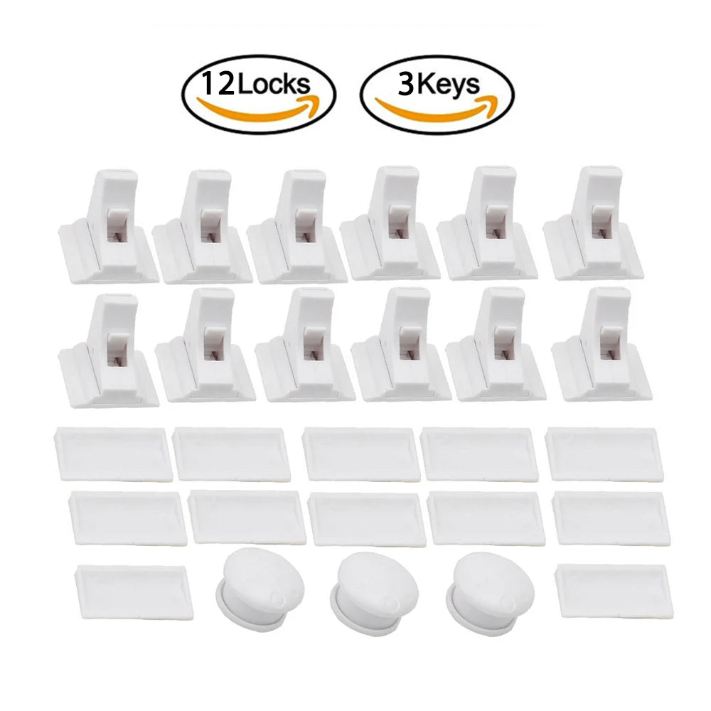 Magnetic Child Safety Lock – Baby-Proof Cabinet & Drawer Latch Set