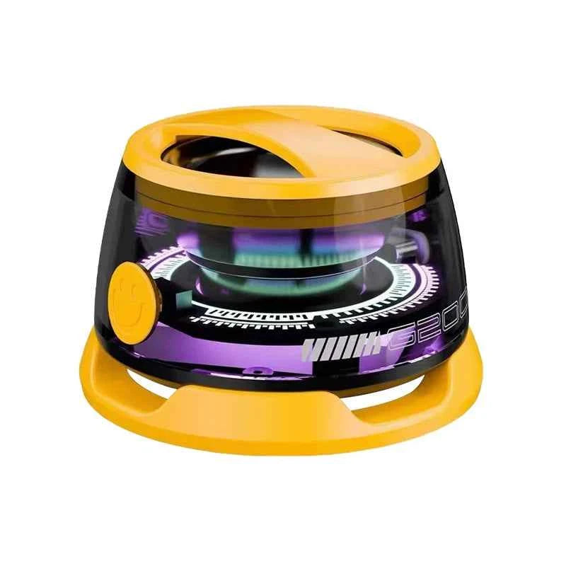 Outdoor Magnetic Bluetooth Speaker – Portable Mini Travel Stereo with RGB Light & Phone Holder for iOS & Android