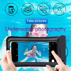 Double Airbag Waterproof Phone Pouch — Floating, Touchscreen & Multicolour | Swimming & Rafting Dry Bag