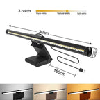 LED Monitor Light Bar – Eye-Care Stepless Dimming Screen Hanging Desk Lamp for Work & Gaming