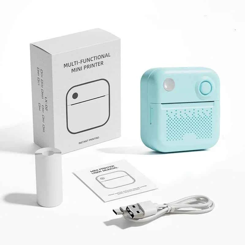 Dolewa D3 Mini Portable Thermal Printer — Bluetooth, Label & Photo Printing, No Ink Required