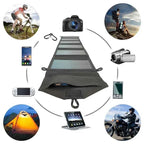 800W Foldable Solar Panel Charger – 6-Fold Portable USB 5V DC Power Supply for Camping & Hiking