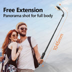 KEELEAD Magnetic Selfie Stick Tripod with Bluetooth Remote — Compatible with iPhone 12–15 Pro Max