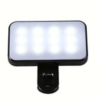 Portable Mini Selfie Fill Light – Rechargeable Clip-On LED with 3 Adjustable Brightness Modes for Phone & Computer
