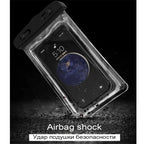 Double Airbag Waterproof Phone Pouch — Floating, Touchscreen & Multicolour | Swimming & Rafting Dry Bag