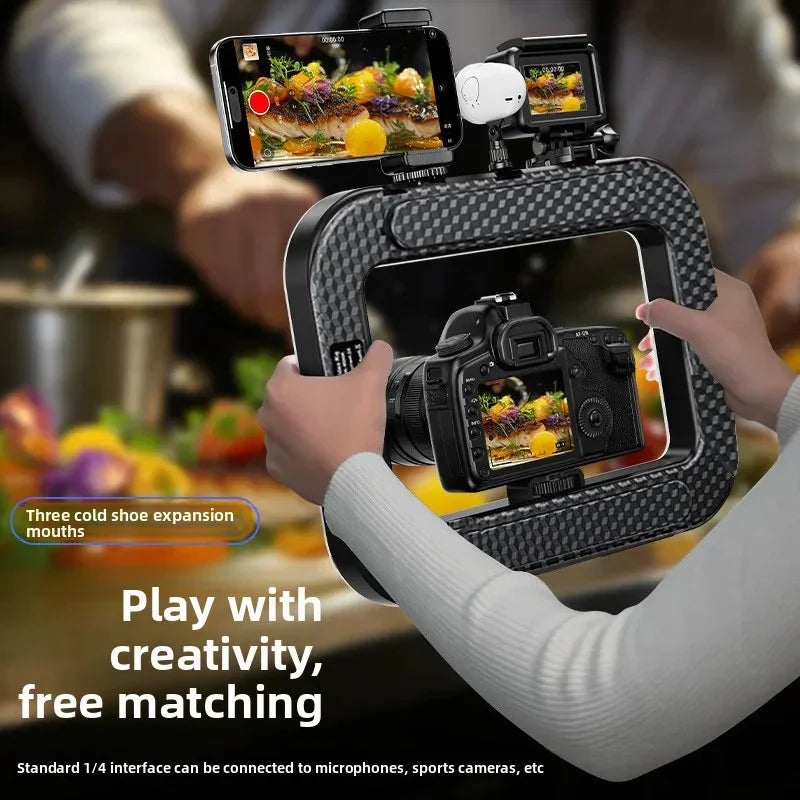 Portable Ring LED Selfie Light — Rabbit Cage Design | Live Streaming, Photography & Decoration