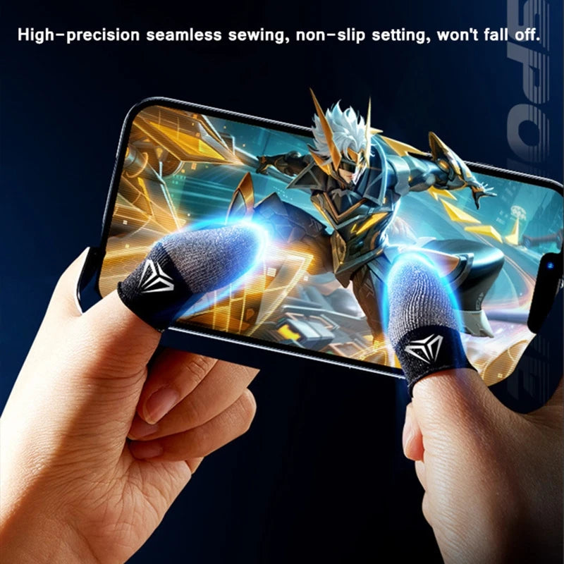Gaming Fingertip Gloves – Sweatproof Anti-Slip Touch Screen Finger Sleeves for Mobile Gamers