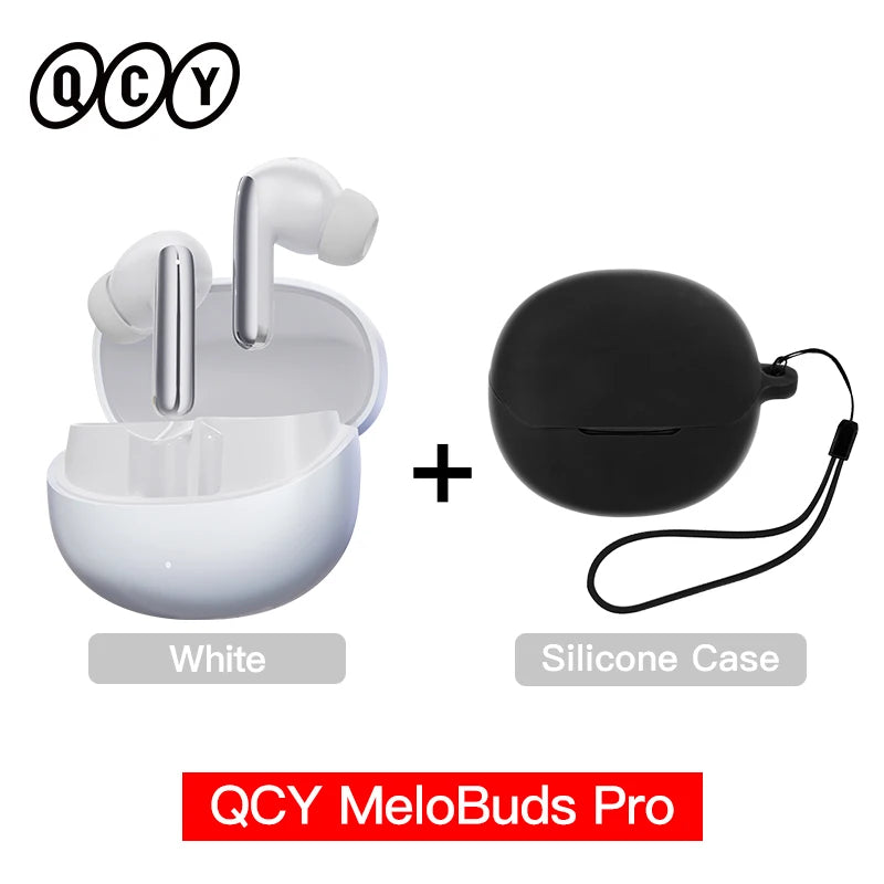 QCY MeloBuds Pro ANC Wireless Earbuds – 46dB Hybrid ANC, LDAC Hi-Res, Bluetooth 5.3, 6 Mic, 34H Playtime