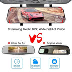 10-Inch Dual 1080P Car DVR Rearview Mirror – Touch Screen Front & Rear Night Vision Dash Cam