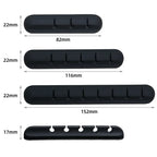 Silicone Cable Organizer Clips — Desktop Cable Management for USB & Earphone Cables