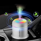 Rapuntek™ Mini USB Aroma Diffuser & Humidifier – 180ml Cool Mist with LED Mood Light for Car, Bedroom & Home