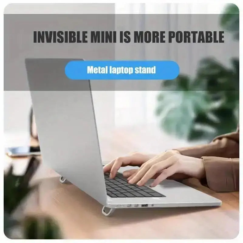 2-Pack Laptop Stand Set with Keyboard Riser & Elevator – Mini Portable Laptop Supports for Desk