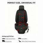 USB Car Seat Cooling Cushion – 3-Speed Fan Ventilated Full Back Seat Pad for Summer
