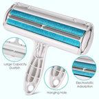 Pet Hair Remover Roller with Self-Cleaning Base — Reusable Lint Roller for Furniture, Sofa & Clothing